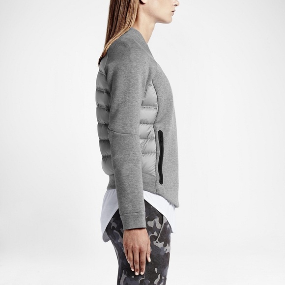 NWOT Nike Tech 800 Down Fleece Moto Jacket - Picture 8 of 8